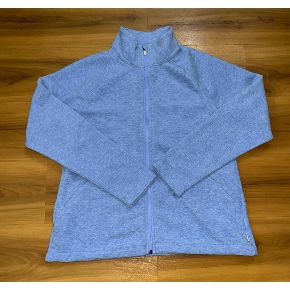 Womens Eddie Bauer Fleece Full Zip Light Blue Jacket‎